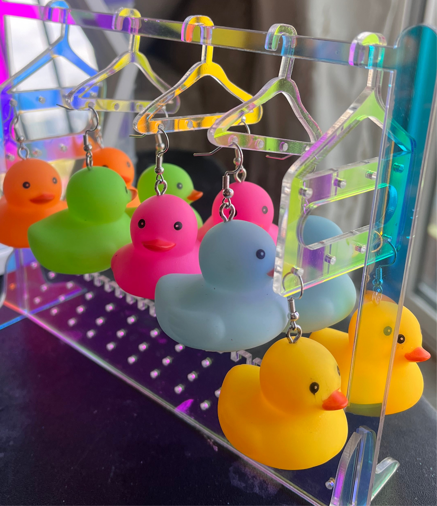 Rubber duckie earrings